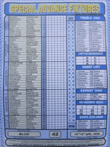 Week 42 Special Advance Fixtures 2026