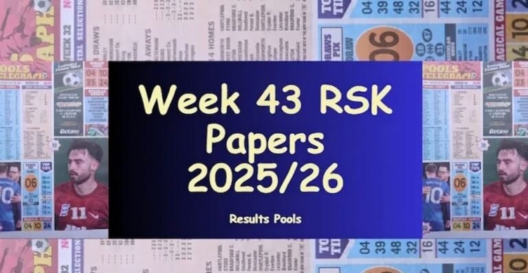 Week 43 RSK Pool Papers 2026: Soccer Research, Bob Morton, Capital