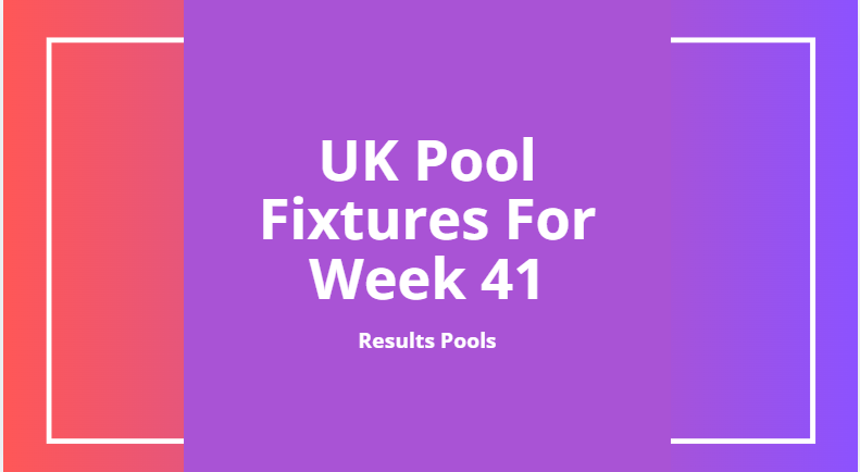uk pool fixtures week 41 2025-26