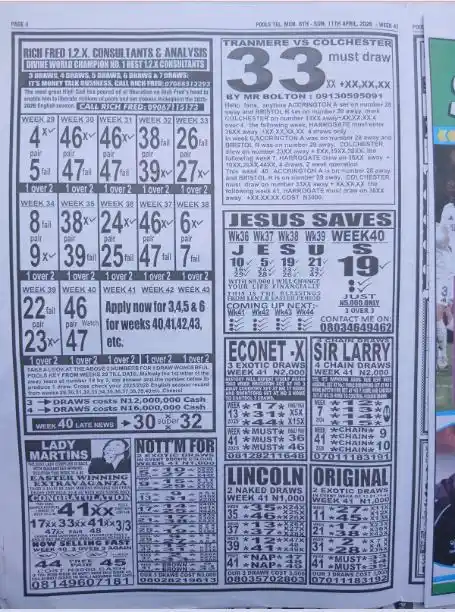 week 41 pools telegraph 2026 page 4