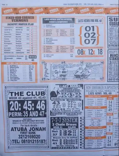 week 41 pools telegraph 2026 page 6