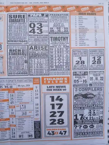 week 41 pools telegraph 2026 page 7